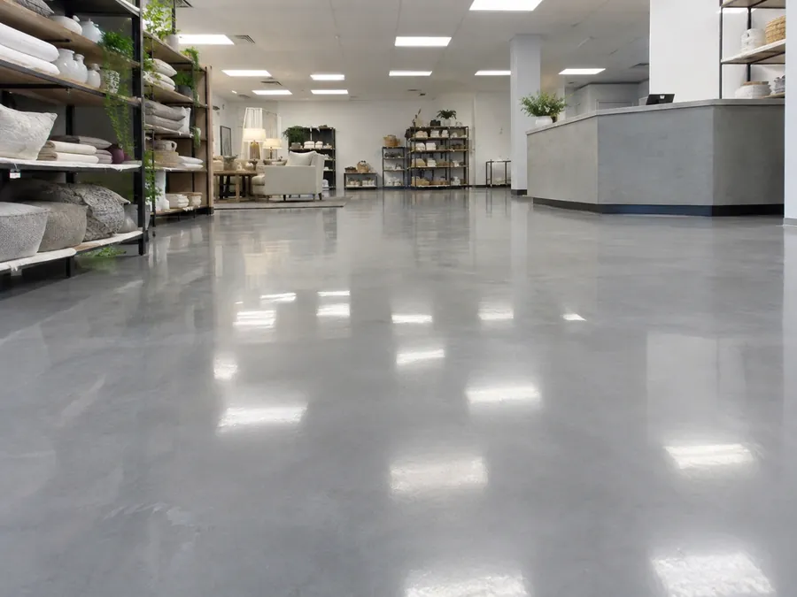 Polyaspartic commercial floor