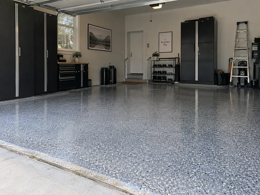 Concrete floor coating systems